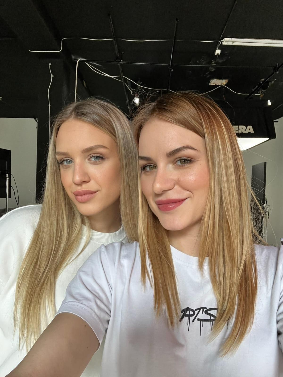 Sofija and Jovana in the KOSART studio